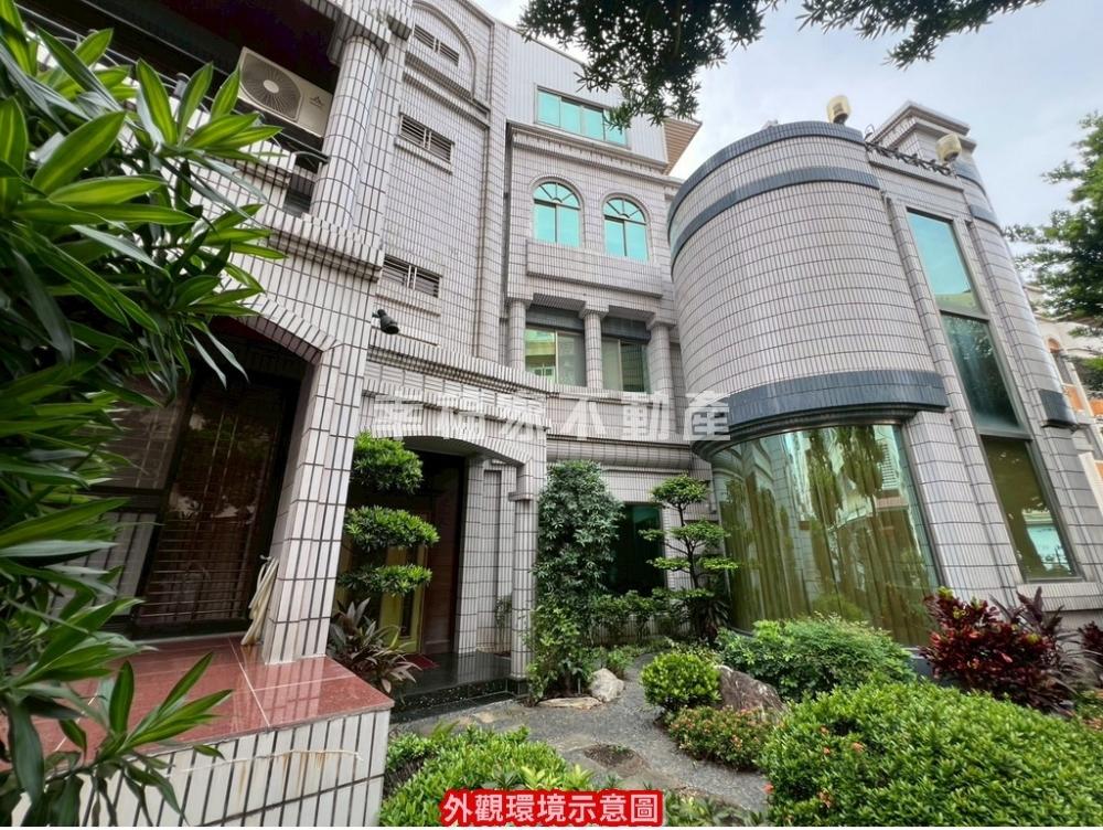 鄭仔寮大地坪三角窗花園豪墅