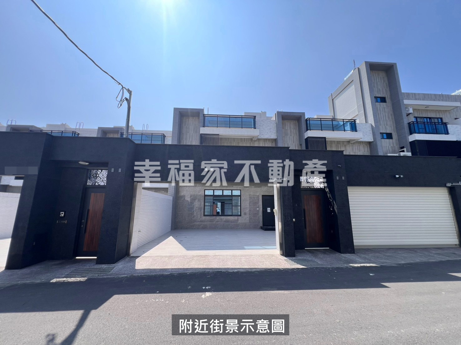 全新大面寬大地坪庭院電梯墅