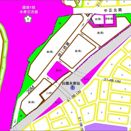 永康鬧區再添活化新動力 永康火車站北側土地將轉型產業專用區